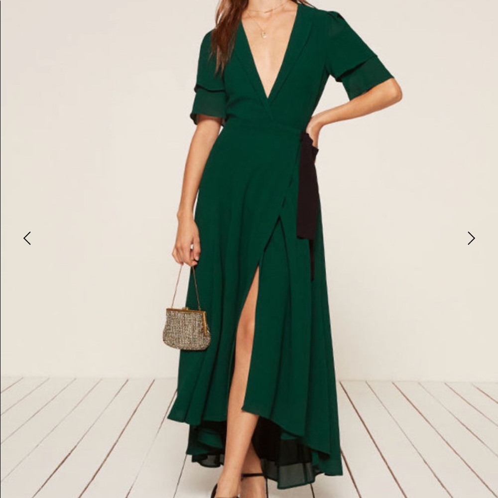 NWT REFORMATION LAYLEY WRAP DRESS
